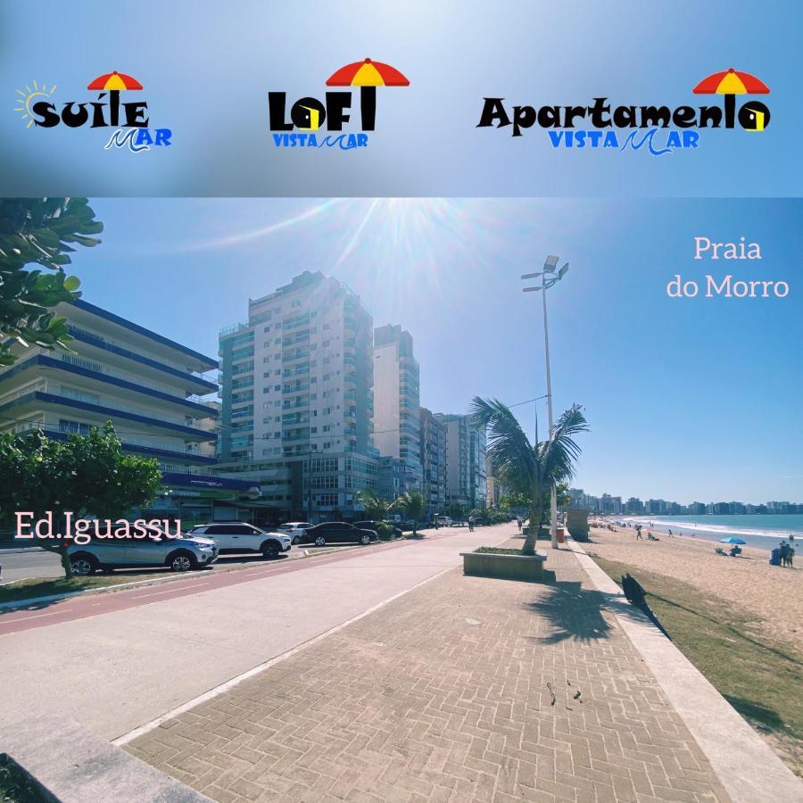 Apartamento Vista Mar 209 - 2 Quartos - Praia Do Morro - Predio Frente Mar - Varanda Com Vista Mar - Elevador - Atravessou A Avenida, Ja Esta Na Praia - Com Garagem - Internet Гуарапарі Екстер'єр фото